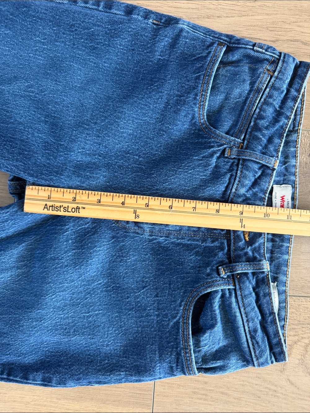 Wrangler Women's High Rise Fierce Flare Jeans Size 27 (4) Dark Wash Embroidered - Picture 10 of 12